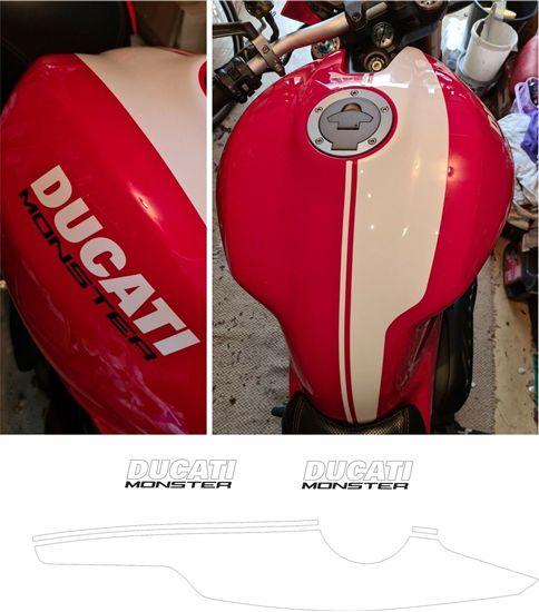 Picture of Monster 821/1200  2016 replacement Tank Decals / Stickers