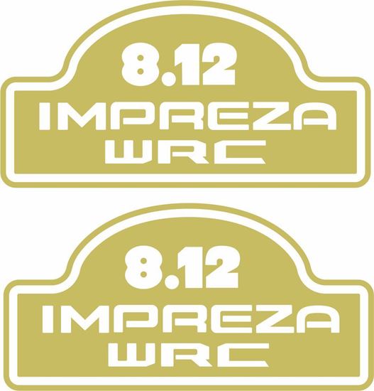 Picture of Subaru Impreza WRX 2002 Limited Series France wing Decals / Stickers