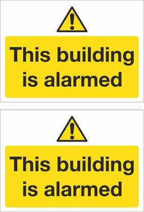 Picture of This building is alarmed Decals / Stickers