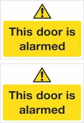 Picture of This door is alarmed Decals / Stickers