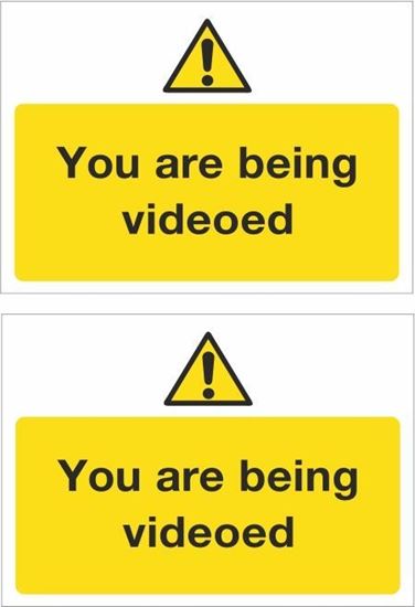 Picture of You are being videoed Decals / Stickers