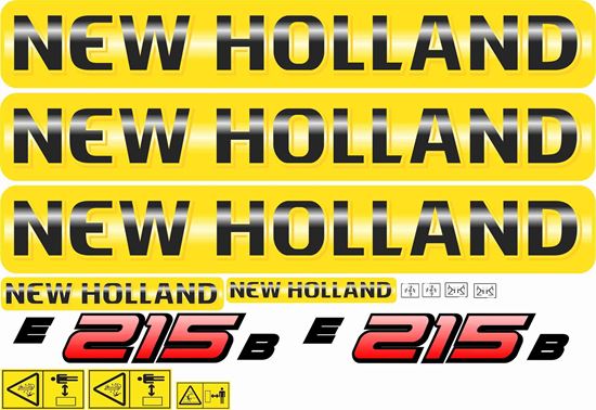 Picture of New Holland E215B replacement Decals / Stickers