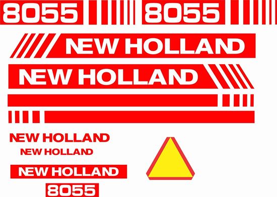 Picture of New Holland 8055 replacement Decals / Stickers