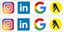 Picture of Insta / Linked in / Google / Yell Decals / Stickers