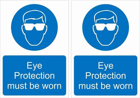 Picture of Eye Protection must be worn Decals / Stickers