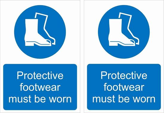 Picture of Protective footwear must be worn Decals / Stickers