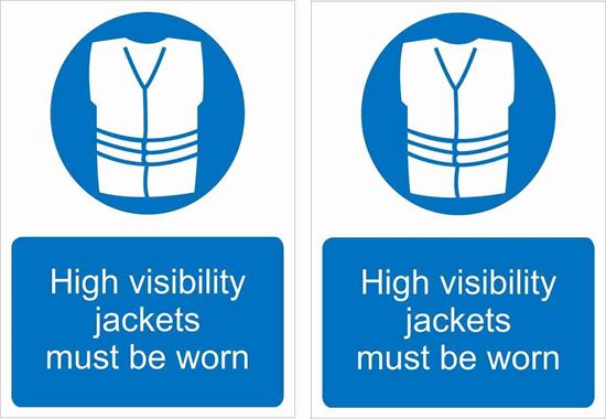 Picture of High Visibility jackets must be worn Decals / Stickers