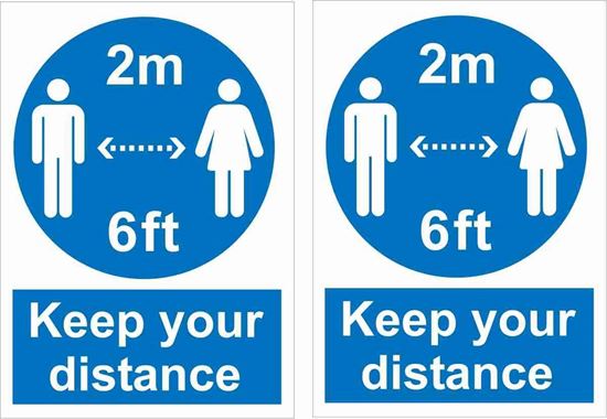 Picture of Keep your Distance Decals / Stickers