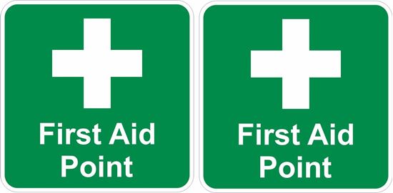 Picture of First Aid Point Decals / Stickers