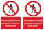 Picture of No unauthorised persons beyond this point Decals / Stickers