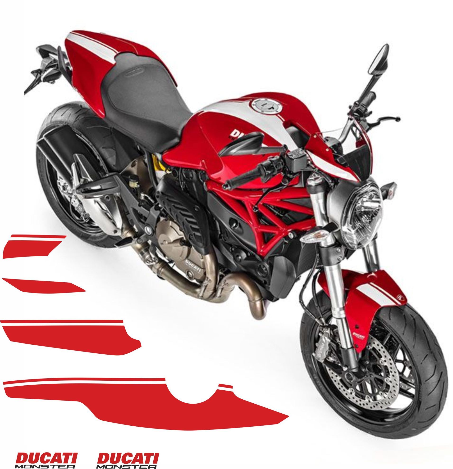 Zen Graphics Ducati Monster 821/1200 2016 full replacement Decals