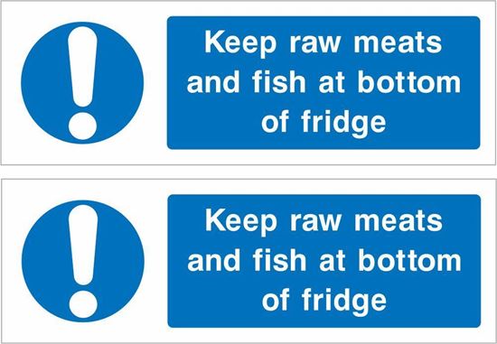 Picture of Keep raw meats and Fish... Decals / Stickers