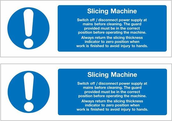 Picture of Slicing Machine Decals / Stickers