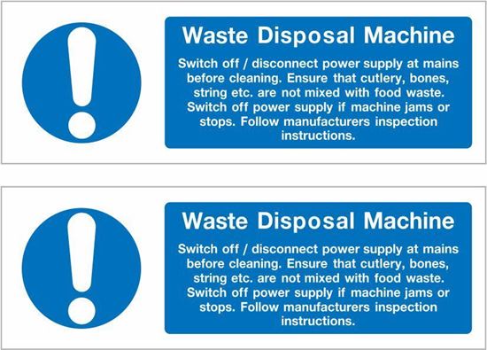 Picture of Waste Disposal Machine Decals / Stickers