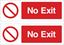 Picture of No exit Decals / Stickers