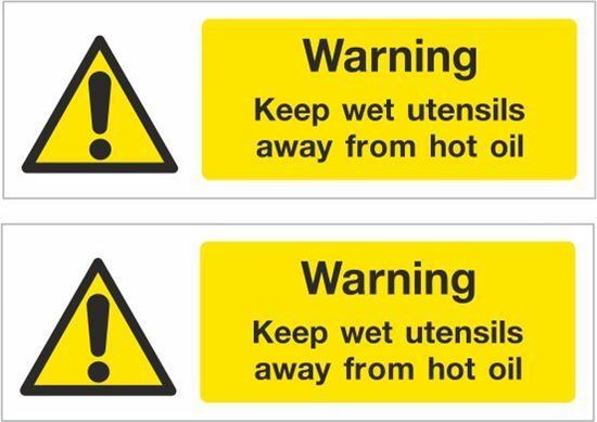 Picture of Warning Keep wet utensils... Decals / Stickers