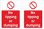 Picture of No tipping or dumping Decals / Stickers