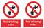 Picture of Not drinking water Decals / Stickers