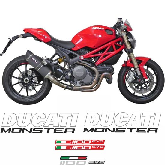 Picture of Monster 1100 Evo 2011 - 2013 replacement Decals / Stickers