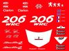 Picture of Peugeot Speed Fight 206 WRC replacement Decals / Stickers