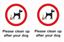 Picture of Please clean up after your dog Decals / Stickers