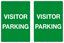 Picture of Visitor Parking only Decals / Stickers