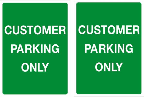 Picture of Customer Parking only Decals / Stickers