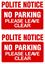 Picture of No parking please leave clear Decals / Stickers