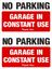 Picture of No parking garage in constant use Decals / Stickers