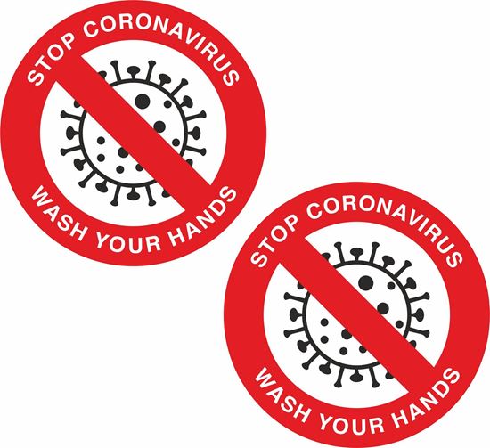 Picture of Stop Coronavirus wash your hands Decals / Stickers