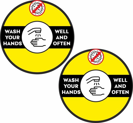 Picture of Wash your hands well and often Decals / Stickers