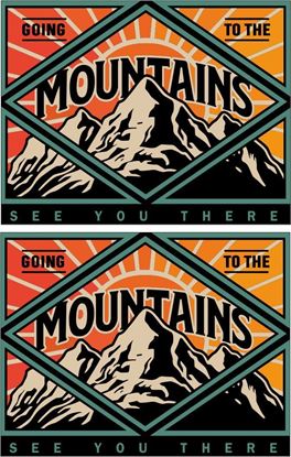 Picture of Going to the mountains see you there Decals / Stickers