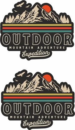 Picture of Outdoor mountain adventure expedition Decals / Stickers