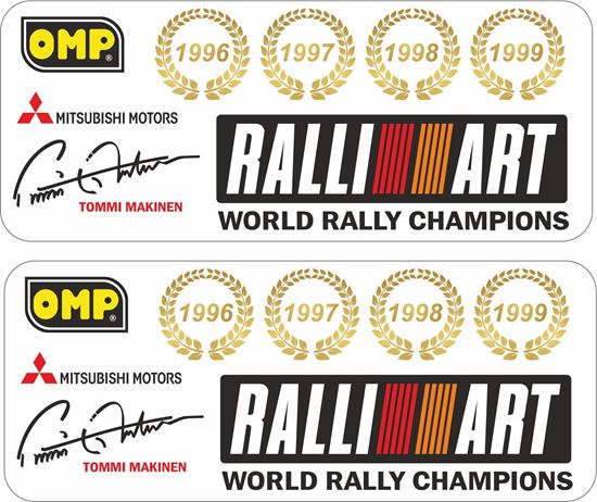 Picture of Mitsubishi Evolution 6 Tommi Makinen Decals / Stickers