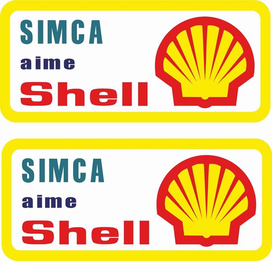 Picture of Simca amie Shell Decals / Stickers