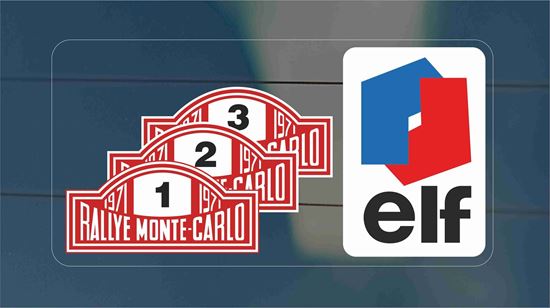 Picture of Renault elf Monte-Carlo 1st 2nd 3rd 1971 Glass Decal / Sticker