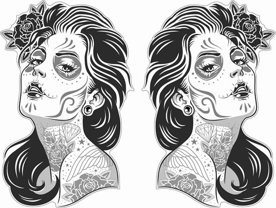 Picture of Woman Tattoo Decals / Stickers