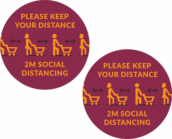Picture of Please keep your distance... Decals / Stickers