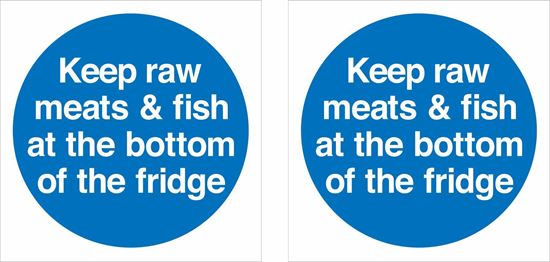 Picture of Keep raw meats & fish... Decals / Stickers