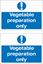 Picture of Vegetable preparation only Decals / Stickers