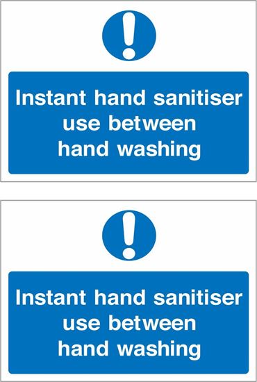 Picture of Instant hand sanitiser use between hand washing Decals / Stickers