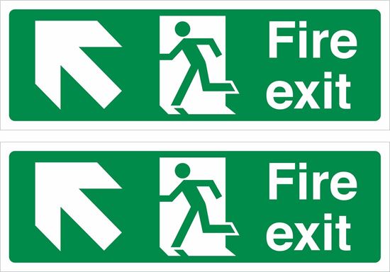 Picture of Fire Exit Decals / Stickers