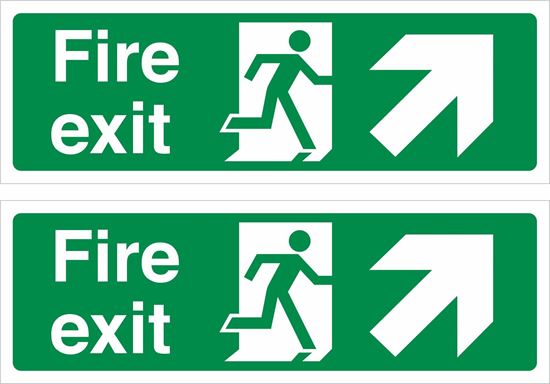 Picture of Fire Exit Decals / Stickers