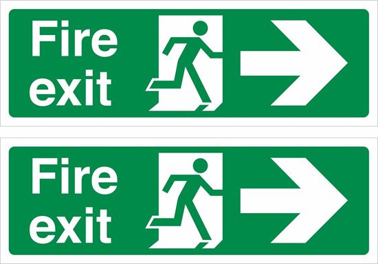 Picture of Fire Exit Decals / Stickers