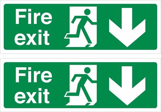 Picture of Fire Exit Decals / Stickers