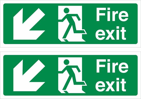 Picture of Fire Exit Decals / Stickers