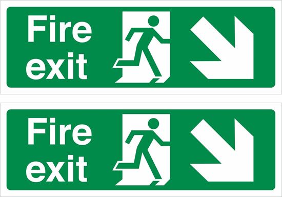 Picture of Fire Exit Decals / Stickers