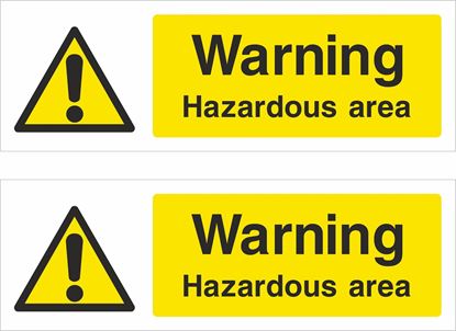 Picture of Hazardous area Decals / Stickers