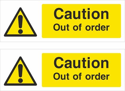 Picture of Out of order Decals / Stickers
