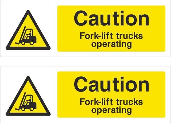 Picture of Fork-lift operation Decals / Stickers